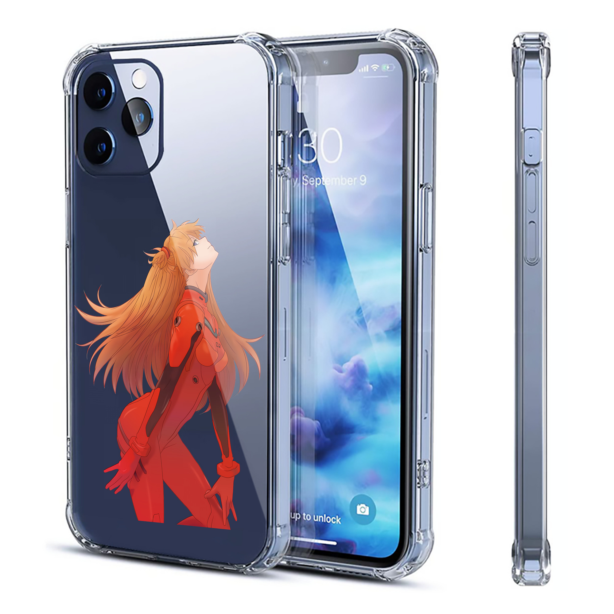 （画像用） EVA 新世紀エヴァンゲリオン 【iPhone 12シリーズ対応】透明スマホケース（クリアソフトケース）